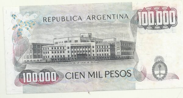 ARGENTINA  100000 PESOS BOT 2504a - Image 2