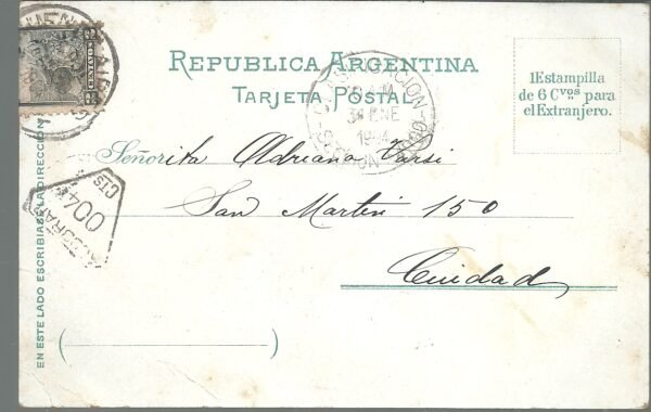 POSTAL VISTAS DE  BUENOS AIRES 1904 - Imagen 2