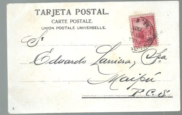 POSTAL BUENOS AIRES PLAZA Y AVENIDA DE MAYO 1907 - Imagen 2