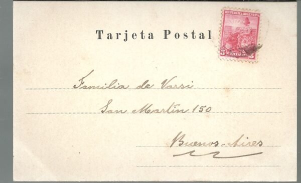 POSTAL ROSARIO JARDIN ZOOLOGICO 1905 - Image 2