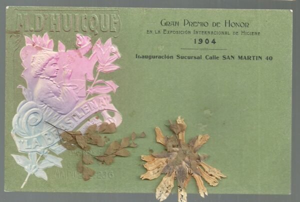 POSTAL GRAN PREMIO DE HONOR INTERNACIONAL DE HIGIENE 1904