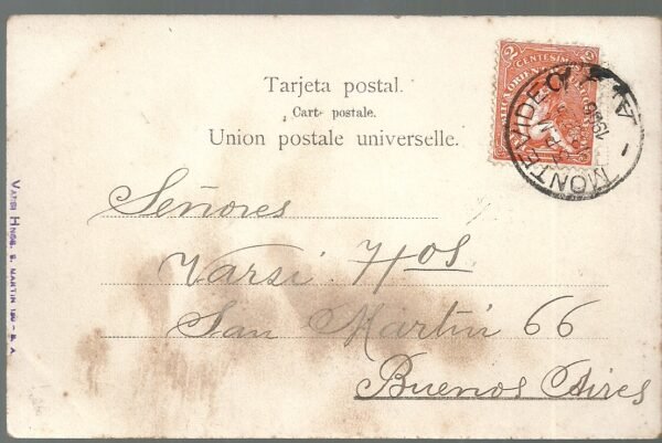 POSTAL COMBATE NAVAL ENTRE ESCUADR BRASILERA Y ARGENTINA 1830 - Imagen 2