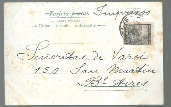 POSTAL TEATRO OPERA ROSARIO DE SANTA FE 1904 - Image 2