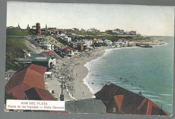 POSTAL MAR DEL PLATA PLAYA DE LOS INGLESES