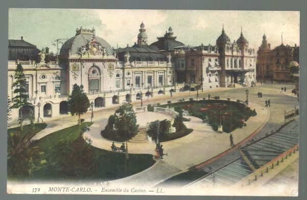 POSTAL MONTECARLO CASINO 1907