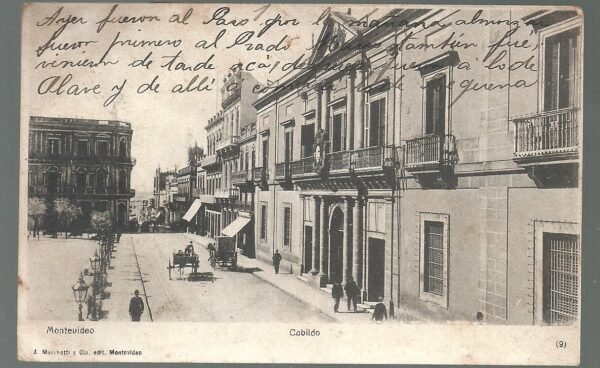 POSTAL MONTEVIDEO CABILDO 1905 CARRETAS