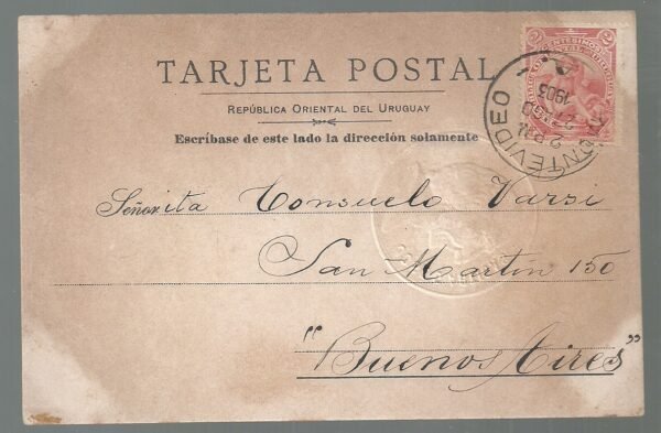 POSTAL DE JOSE DE ARTIGAS 1825-1903 - Imagen 2