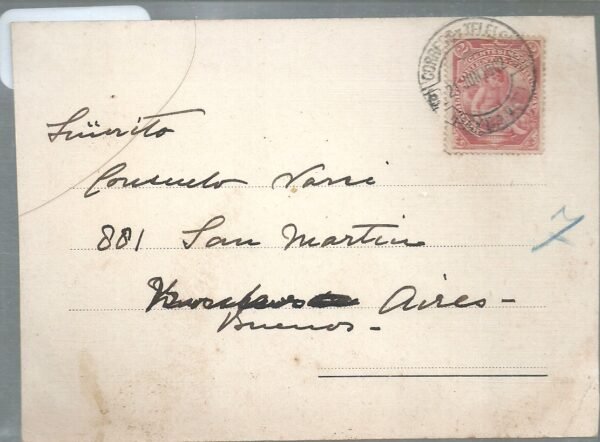 POSTAL ANTIGUO PUERTO NORTE DE PAYSANDU 1902 - Imagen 2