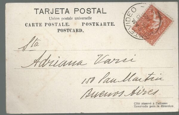 POSTAL MONTEVIDEO POCITOS  1905 - Imagen 2