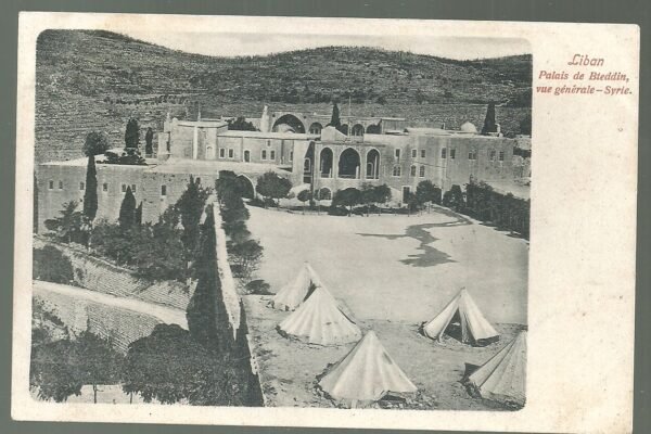 POSTAL LIBANO PALACIO DE BTEDDIN VISTA SIRIA