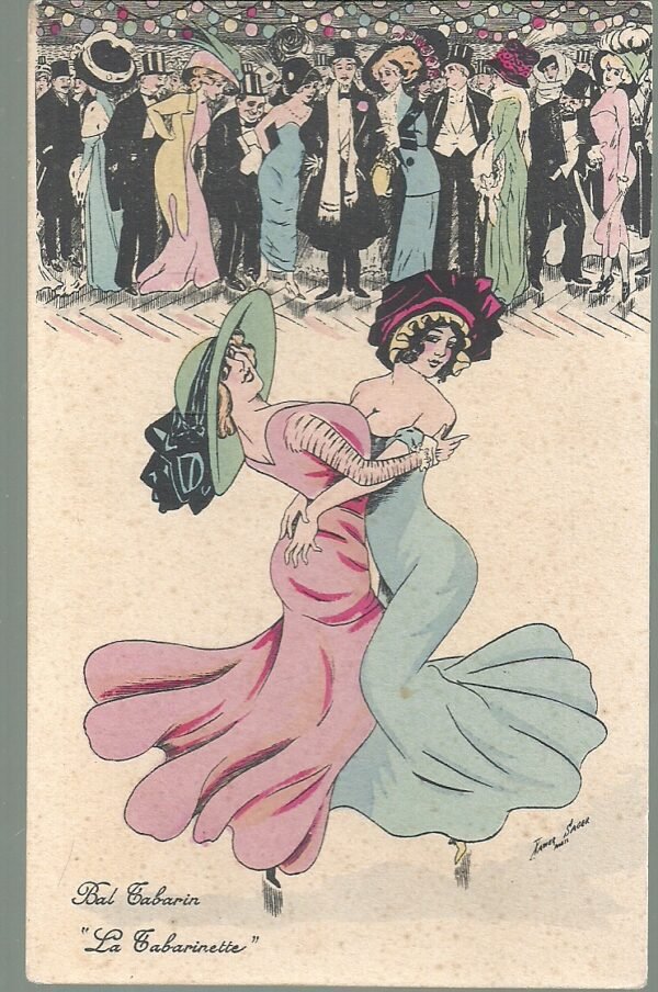 POSTAL BAL TABARIN LA TABARINETTE