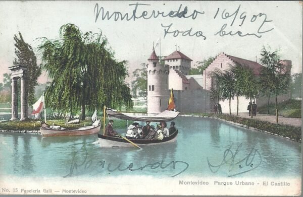 POSTAL MONTEVIDEO PARQUE URBANO  EL CASTILLO 1902