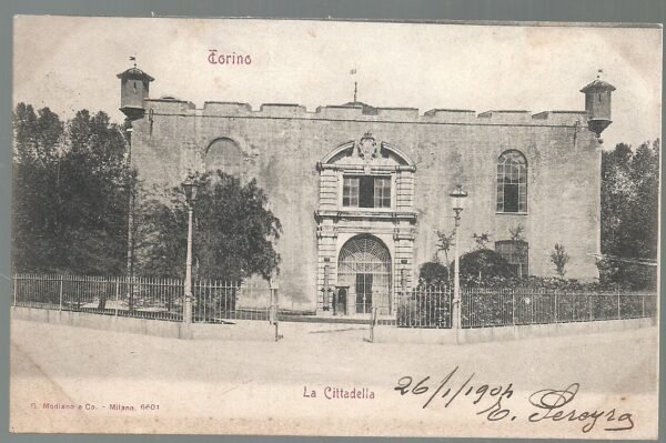 POSTAL ITALIA TORINO LA CITTADELLA 1901