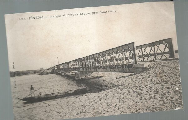 POSTAL SENEGAL MARIGOT ET PONT DE LEYBAR, PRES ST LOUIS