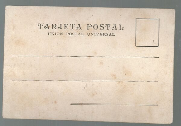 POSTAL MONTEVIDEO DESEMBARQUE DE MADERAS FIRMADA GALLI - Imagen 3