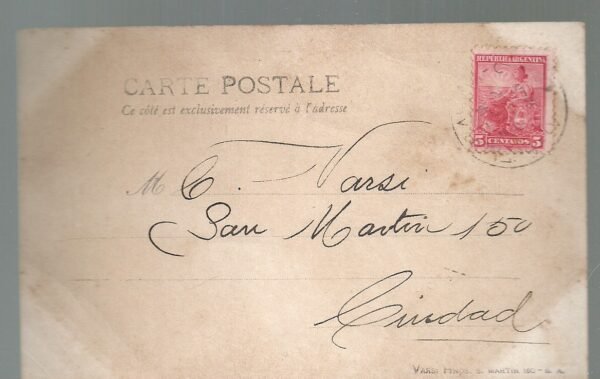 POSTAL JEANNE HADING ACTRIZ FRANCESA AUTOGRAFO - Imagen 2