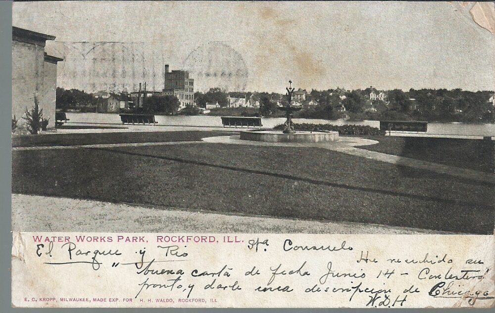 POSTAL WATER WORKS PARK ROCKFORD ILL 1903