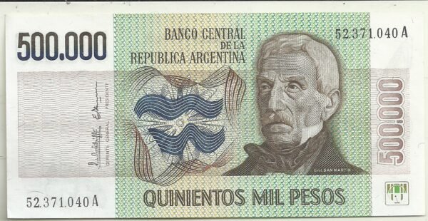 ARGENTINA 500000 PESO LEY  BOT 2510 UNC