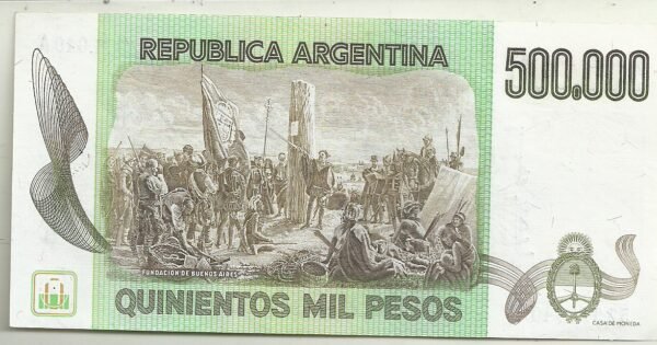 ARGENTINA 500000 PESO LEY  BOT 2510 UNC - Imagen 2