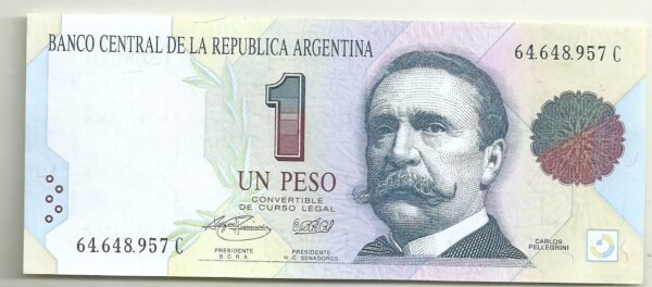 ARGENTINA 1 PESO CONVERTIBLE BOT 3008 UNC