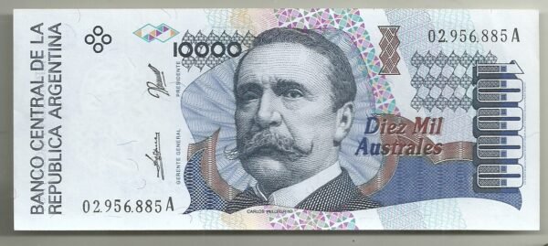 ARGENTINA 10000 AUSTRALES  BOT 2878 UNC