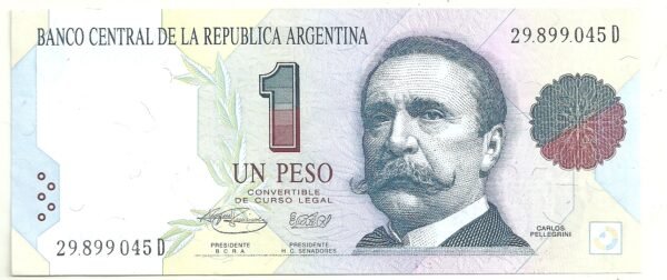 ARGENTINA 1 PESO CONVERTIBLE BOT 3009 UNC