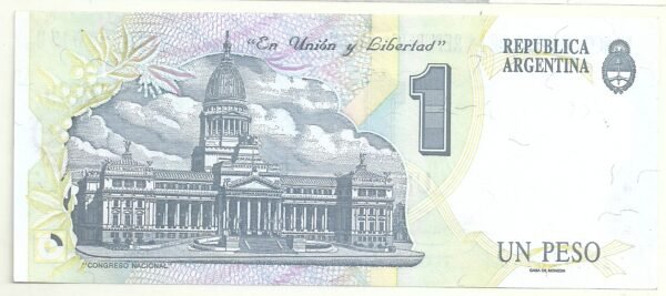 ARGENTINA 1 PESO CONVERTIBLE BOT 3009 UNC - Imagen 2
