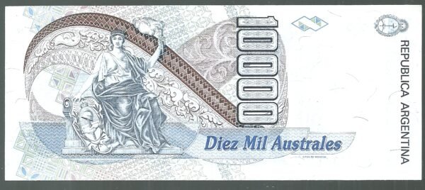 ARGENTINA 10000 AUSTRALES BOT 2883 XF+ - Imagen 2