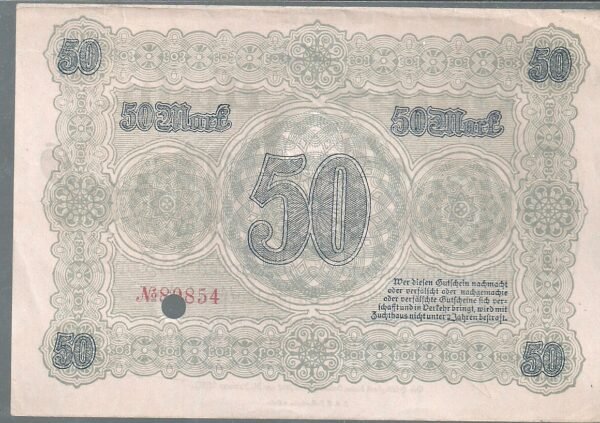 ALEMANIA 50 MARK GROSSNOTGELD CHEMNITZ 1918 - Imagen 2