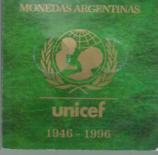 ARGENTINA UNICEF 0.50 Y 1 PESO 1996 BLISTER UNC