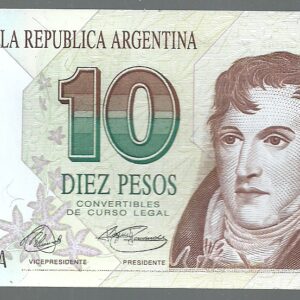 ARGENTINA 10 PESOS ROSETA BOT 3038 UNC 1993