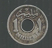 EGIPTO 1 MILLIEME 1938 KM 362