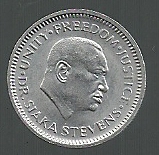 SIERRA LEONA 2 CENT 1984 KM 33