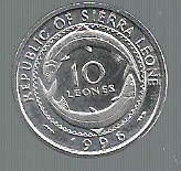 SIERRA LEONA 10 LEONES 1996 KM 44