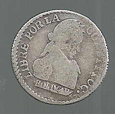 BOLIVIA 1/2 SOL 1829