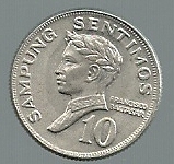 FILIPINAS 10 CENT 1972 KM 198