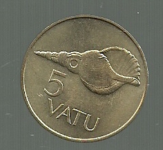 VANUATU 5 VATU 1990 KM 5