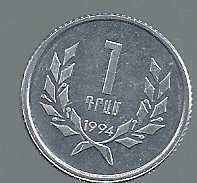 ARMENIA 1 DRAM 1994 KM 54