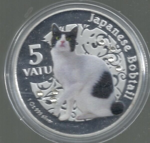 Vanuatu 5 Vatu 2015 JAPANESE BOBTAIL PROOF