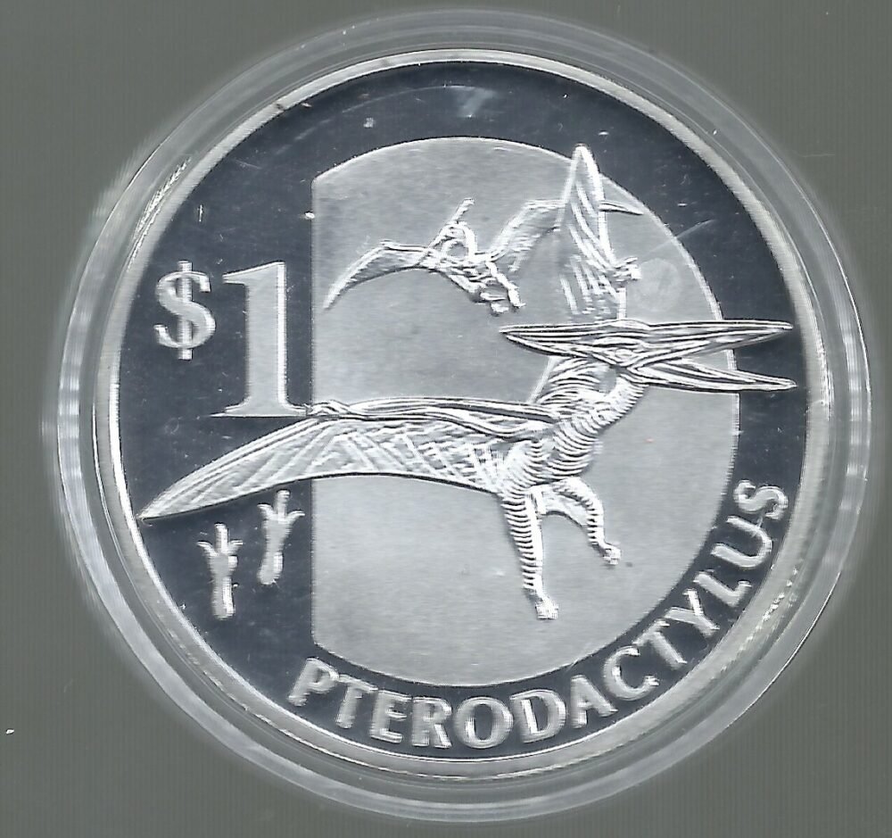 SIERRA LEONA PTERODACTYLUS DOLAR 2015 PROOF
