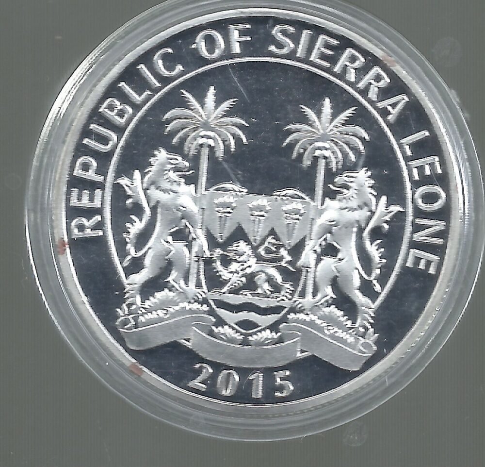 SIERRA LEONA PTERODACTYLUS DOLAR 2015 PROOF - Imagen 2