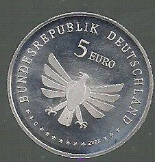 ALEMANIA 5 EUROS MARIPOSA 2023 - Imagen 2