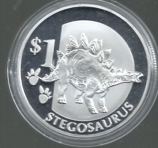 SIERRA LEONA STEGOSAURUS DOLAR 2015 PROOF