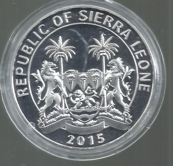 SIERRA LEONA 1 DOLAR 2015  STEGOSAURUS - Image 2