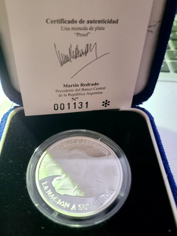 ARGENTINA MALVINAS PLATA PROOF