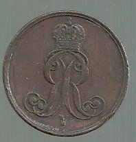 ALEMANIA HANNOVER 2 PFENNIG 1853 B - Imagen 2