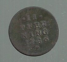 ALEMANIA BAVARIA II PFENNIG 1786