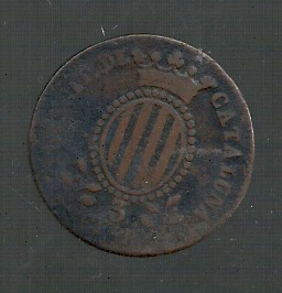 ESPAÑA III QUARTOS 1843 CATALUÑA