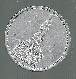 ALEMANIA 5 REICHSMARK 1934 A PLATA