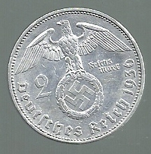 ALEMANIA 2 REICHSMARK 1936 E